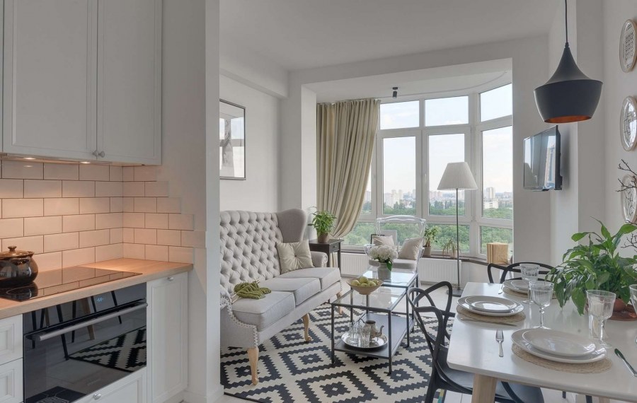 3 Комнатная квартира в скандинавском стиле