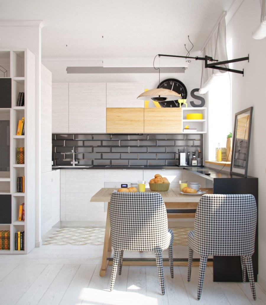 Кухни гостиные в скандинавском стиле