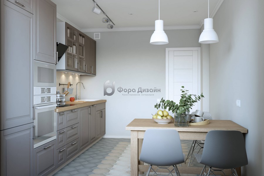 Двухкомнатная квартира в скандинавском стиле 50 кв