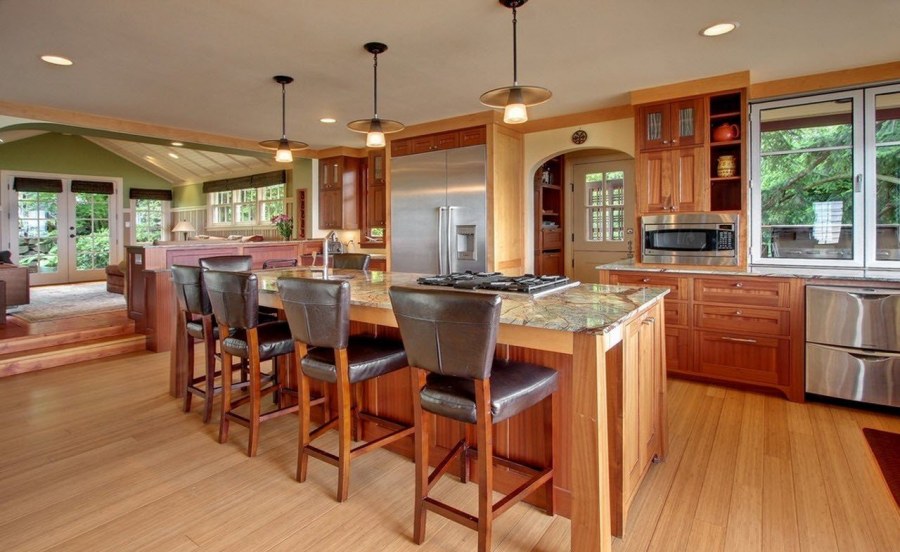 Кухня в загородном доме