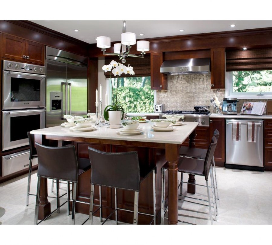 Красивые кухни с островом