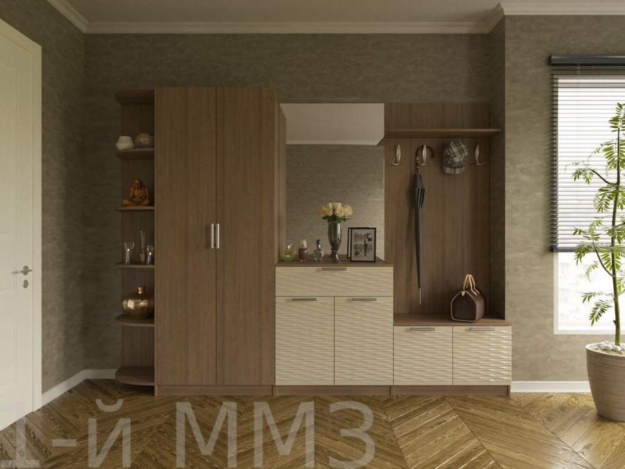 Прихожая "благо 5" б 5.11-5 карамель/беж