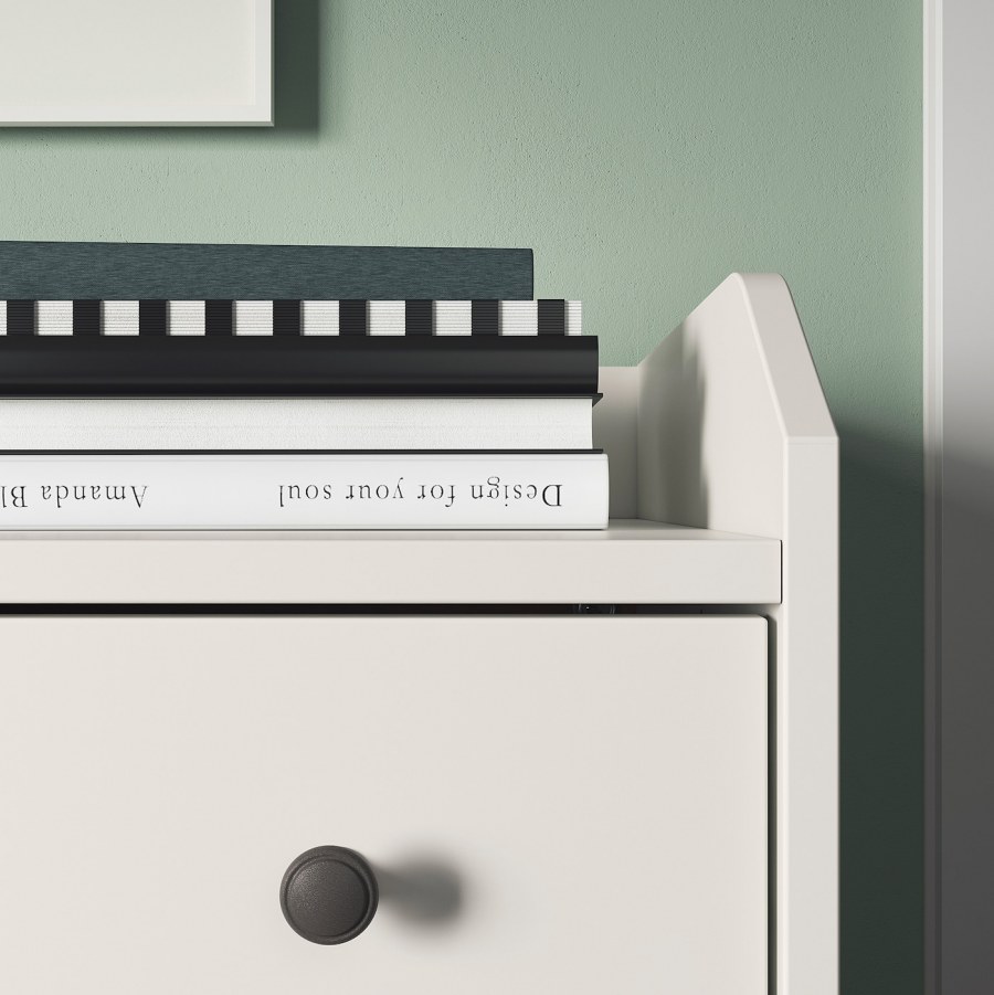 Hauga Хауга комод с 6 ящиками, белый138x84 см