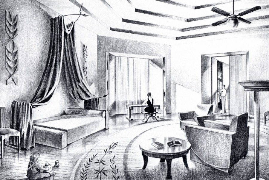 Скетч интерьера