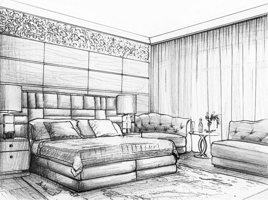 Скетч интерьера