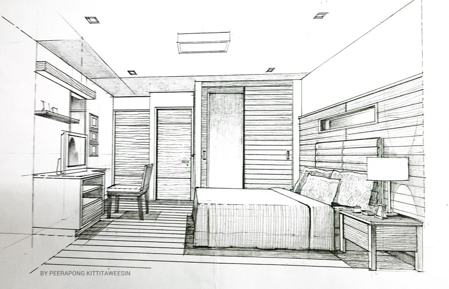 Гостиная в перспективе