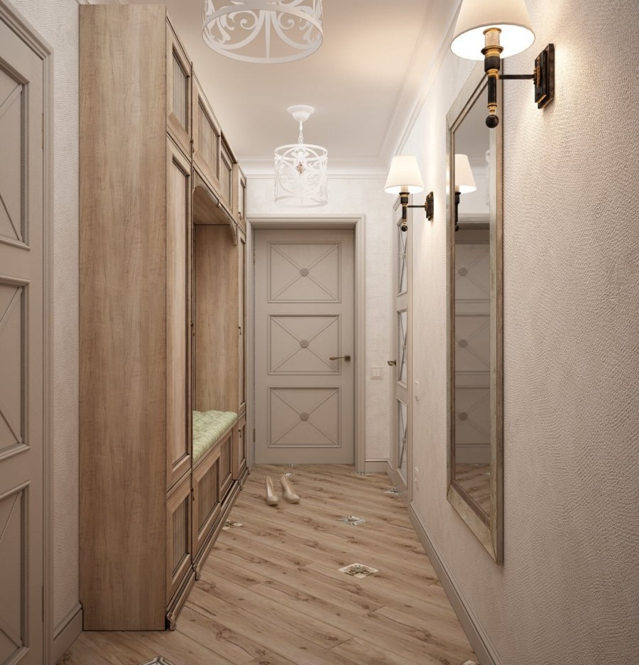 Вытянутая прихожая