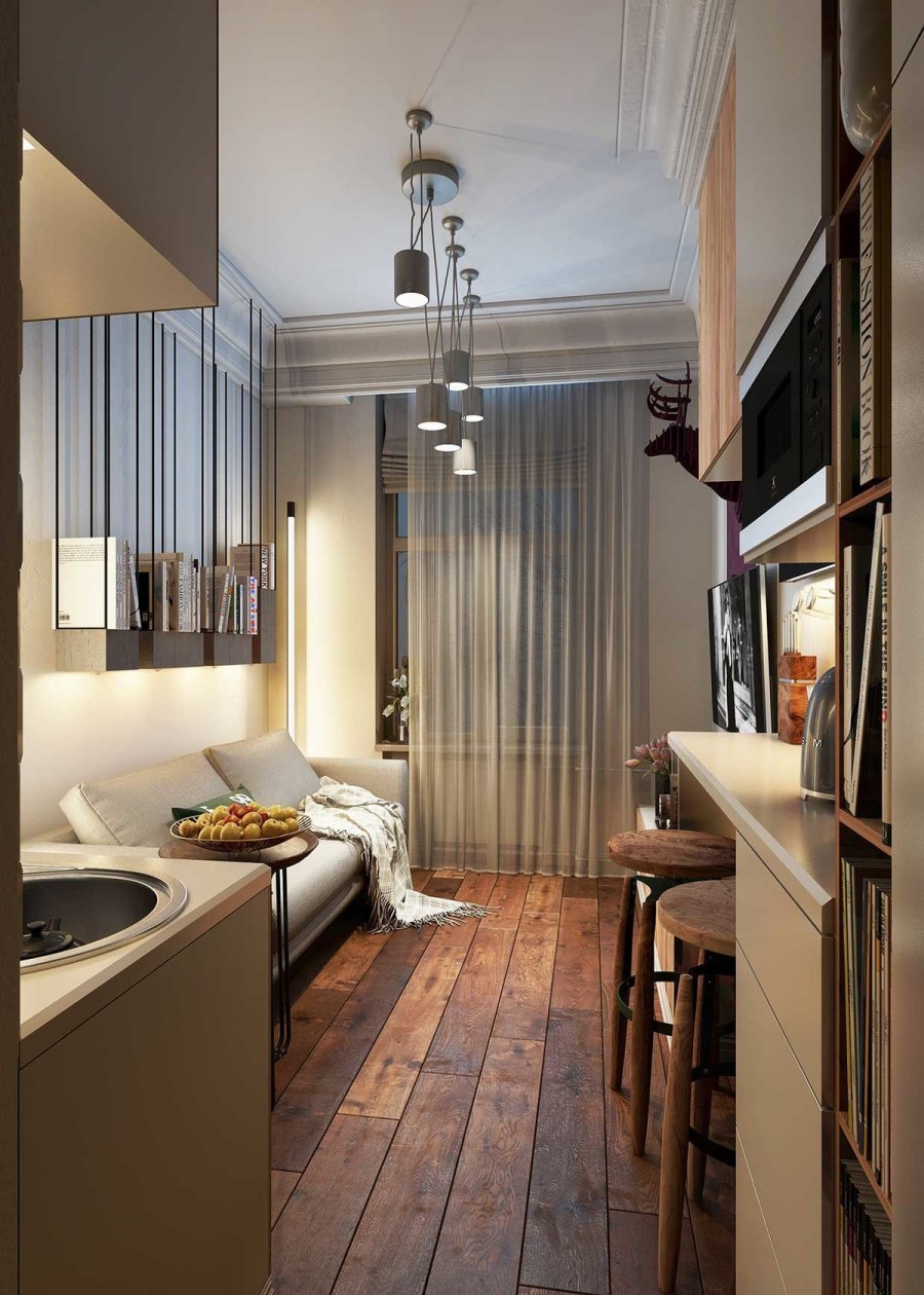 Интерьер студии 15 кв.м