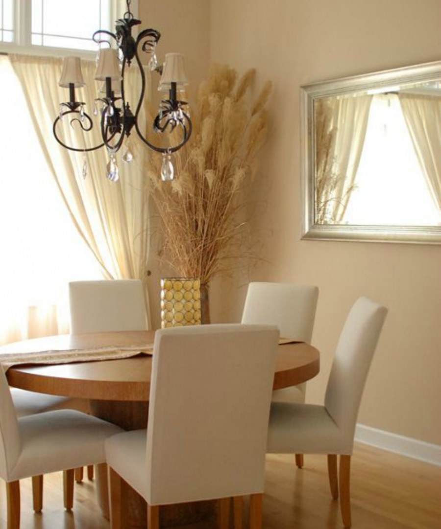 Желто бежевая кухня