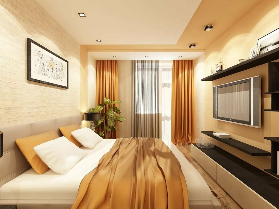 Интерьер спальни 3 на 3 метра