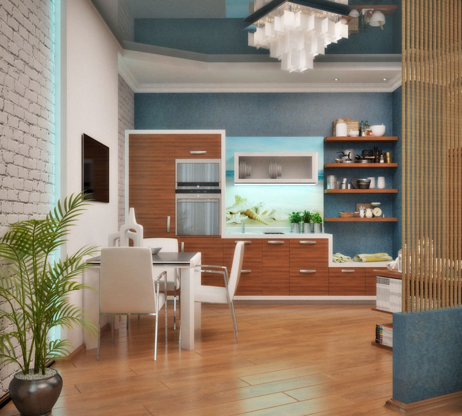 Дизайн студии в ЖК краски лета