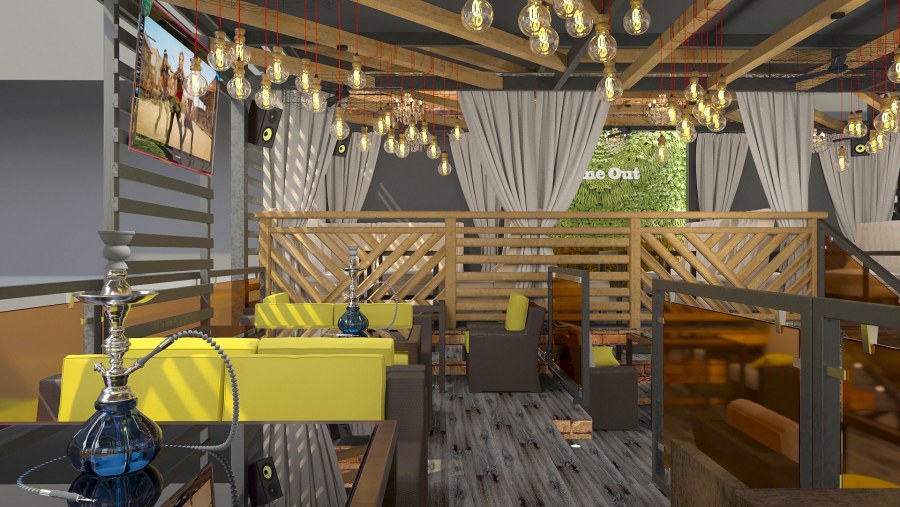 Кухня-гостиная в современном стиле