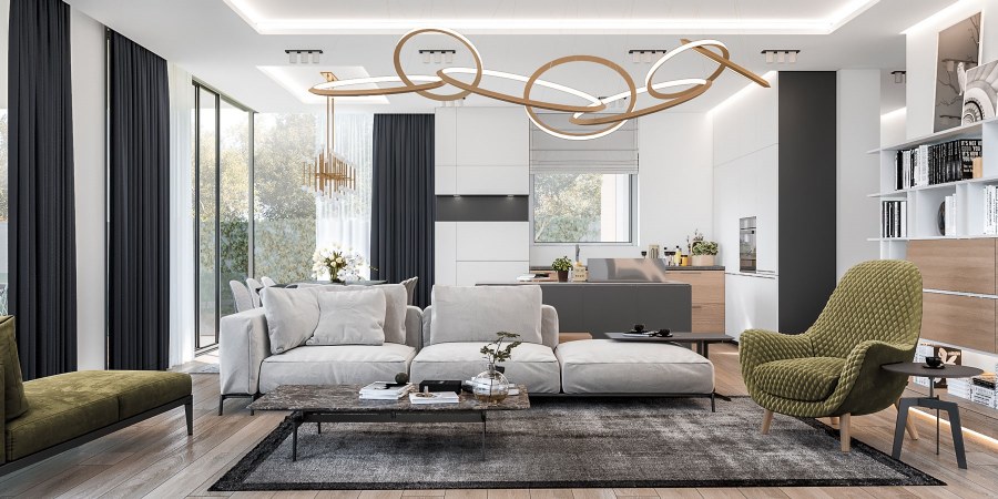 Яркие дизайнерские квартиры