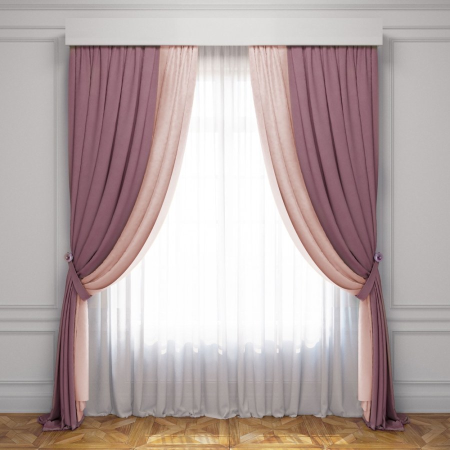 Комплект штор с подхватами Латур