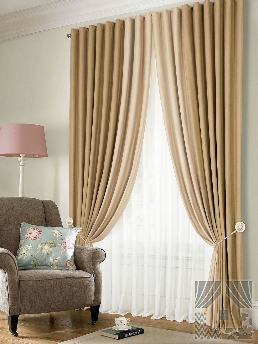 Комплект штор «клом (молочно-бежевый)» арт.206195