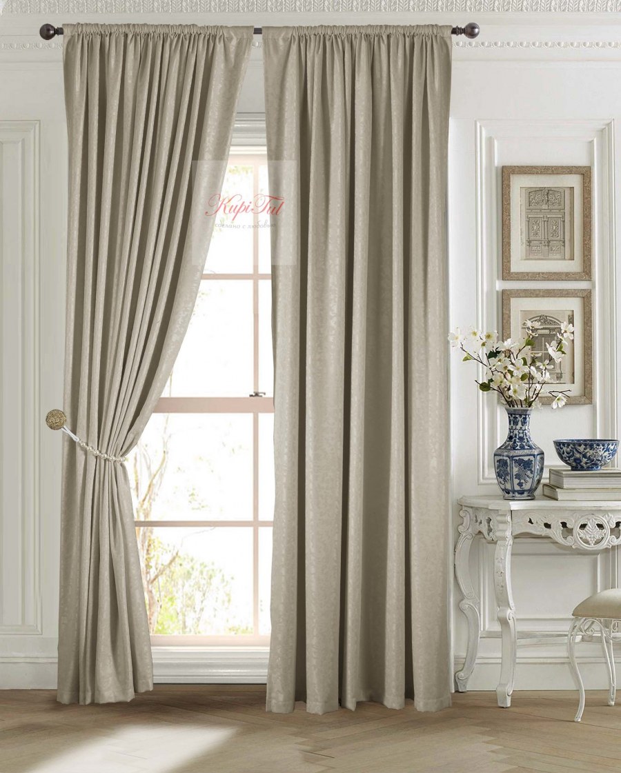 Шторы однотонные