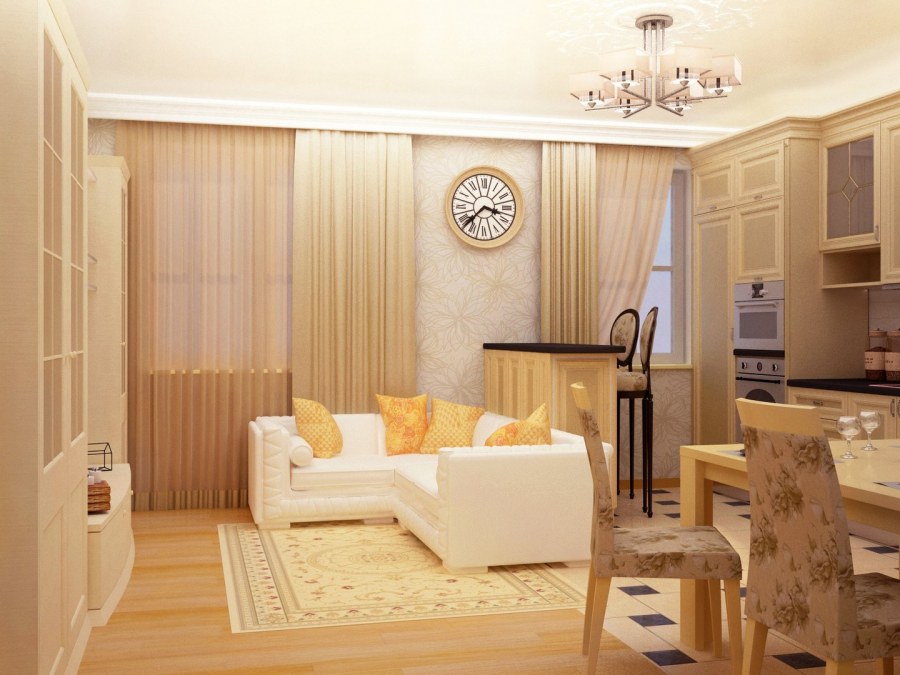Интерьер евро двухкомнатной квартиры