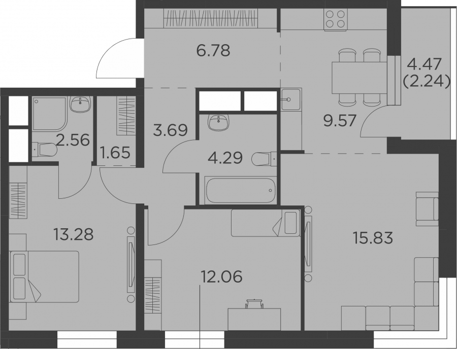 Датский квартал планировка квартир