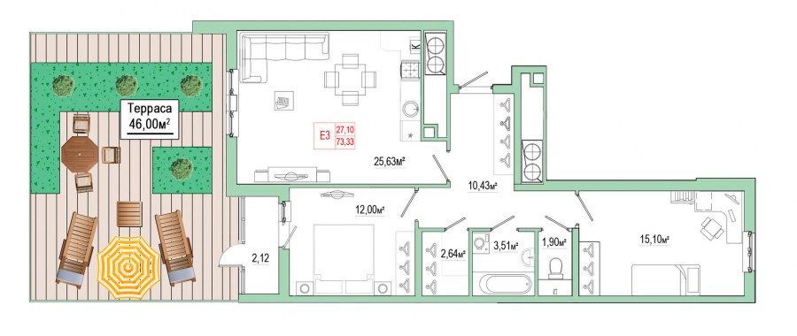 Интерьер квартиры евротрешки