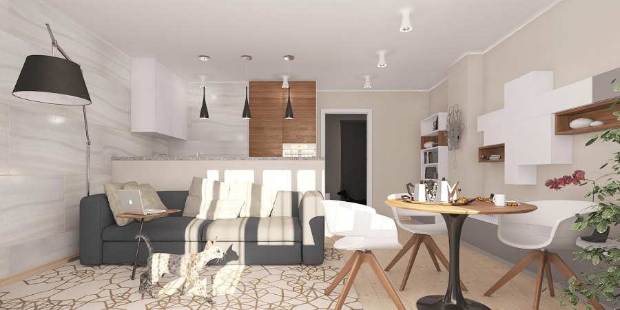 Проект 2 комнатной квартиры 60 кв.м