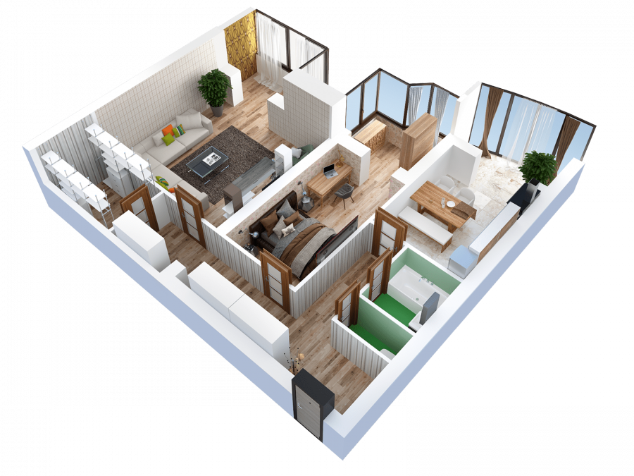 Планировочные решения 3d