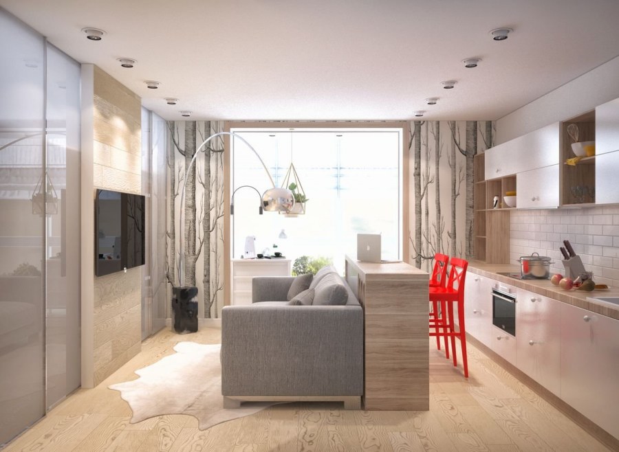 Планировка многокомнатной квартиры 55 метров