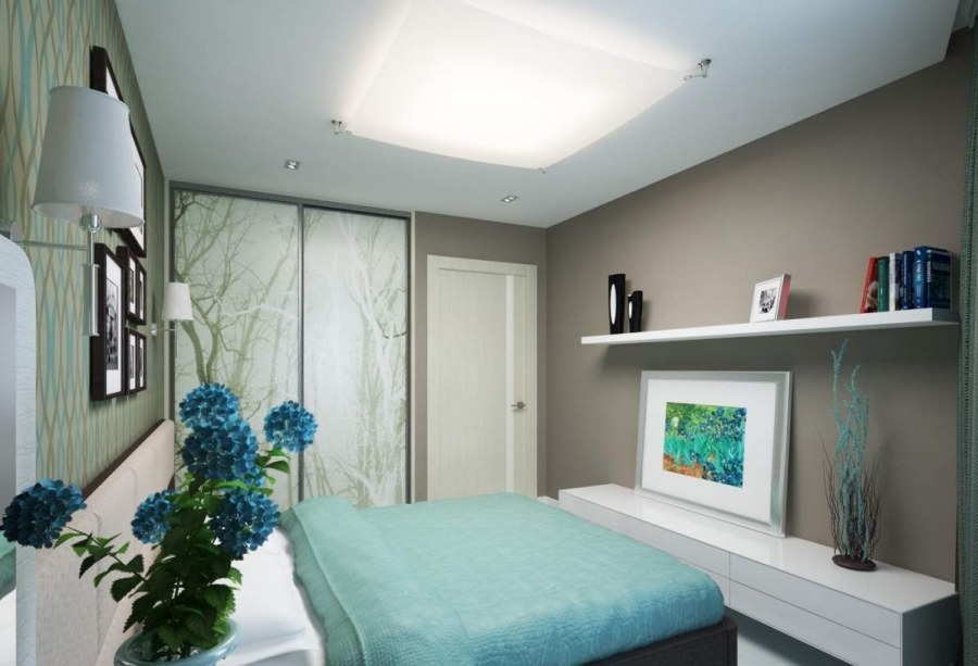 Дизайн спальни 15кв прямоугольная