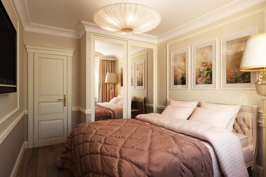 Спальня классика 12 кв м