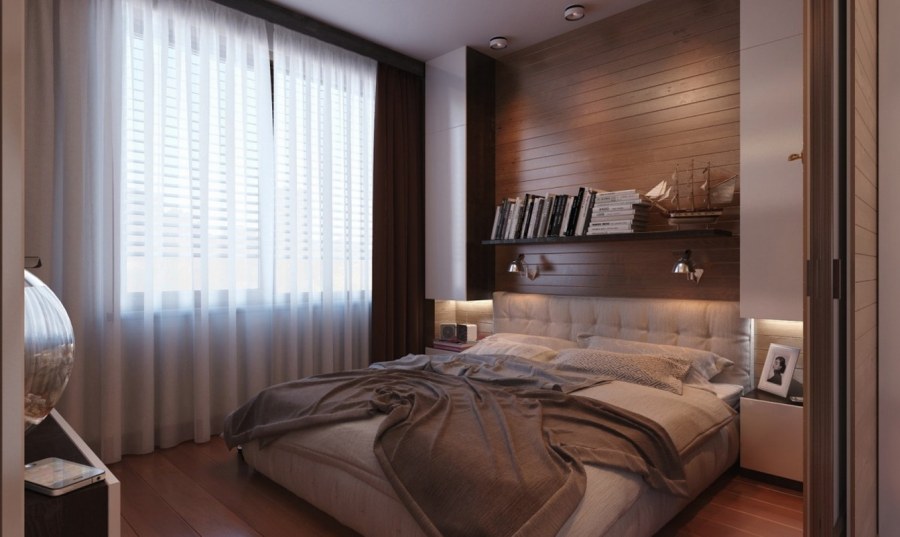 Интерьер маленькой спальни