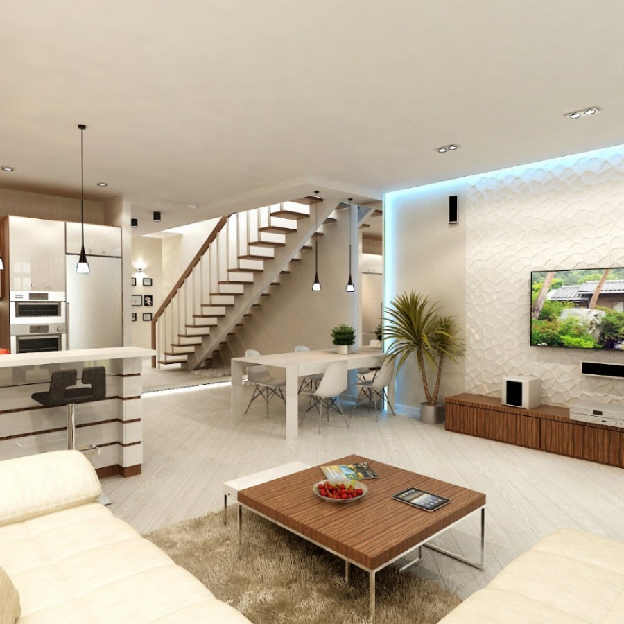 Гостиная в таунхаусе