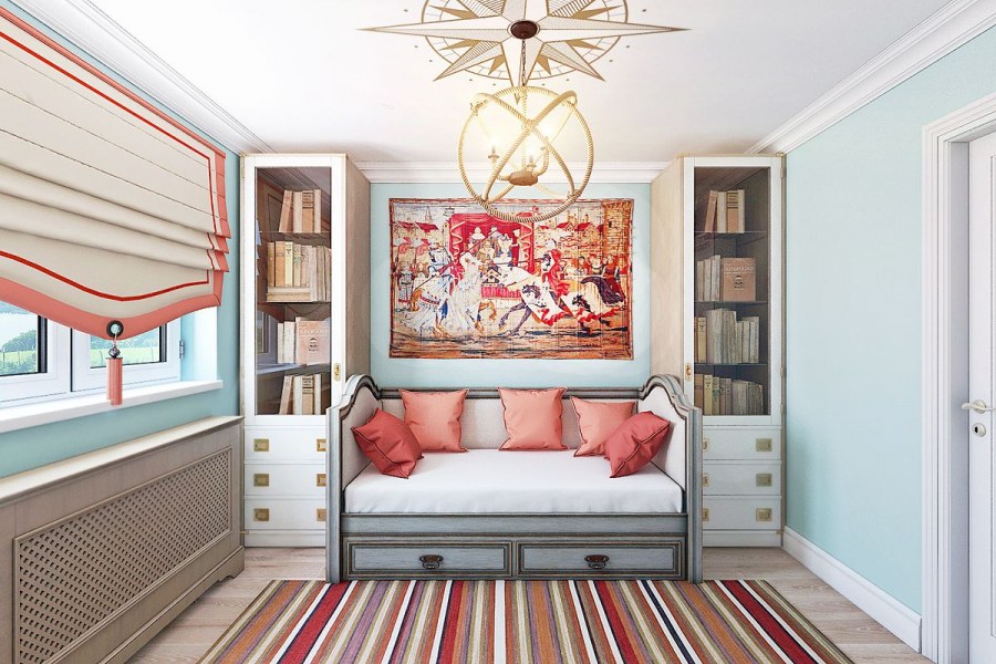 Интерьер в американском стиле детская