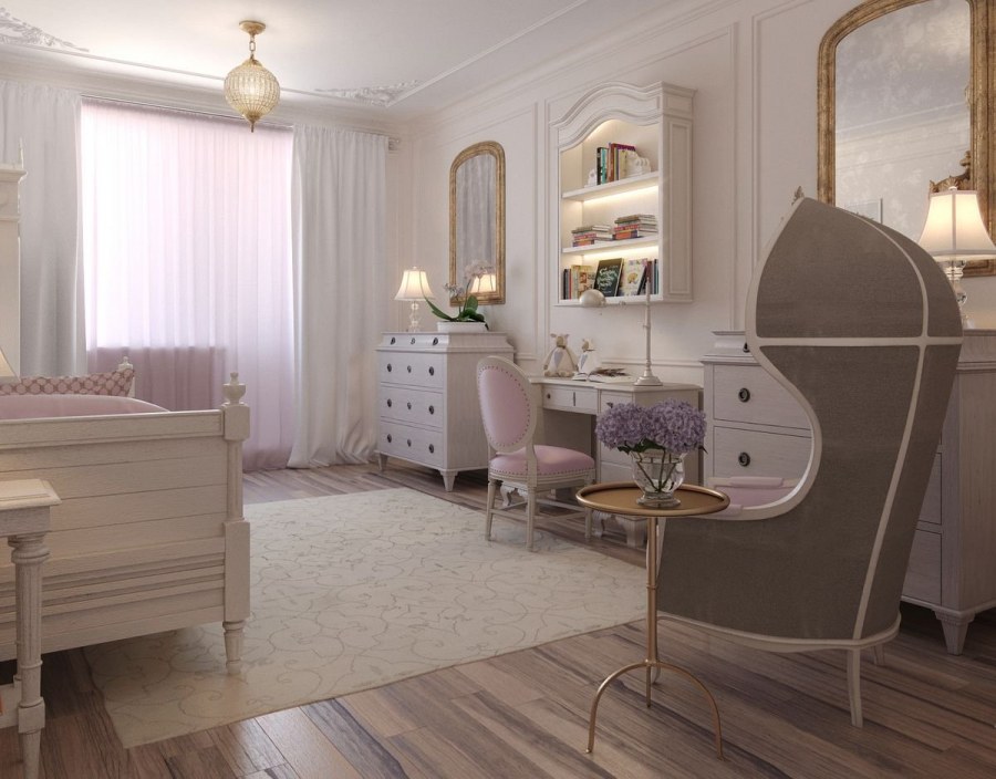 Комната для девочки классика