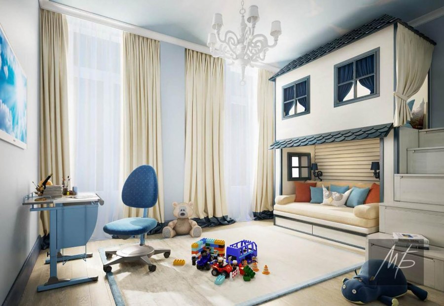 Американская классика в интерьере детской