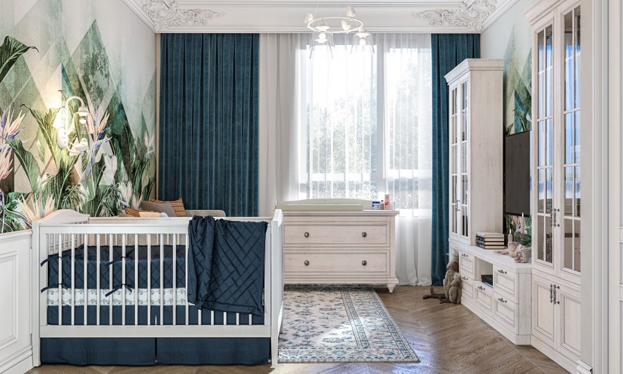 Американская классика интерьер детская