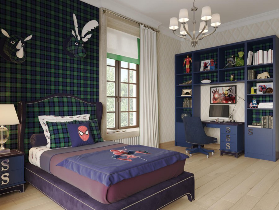 Комната для подростка в стиле американской классики