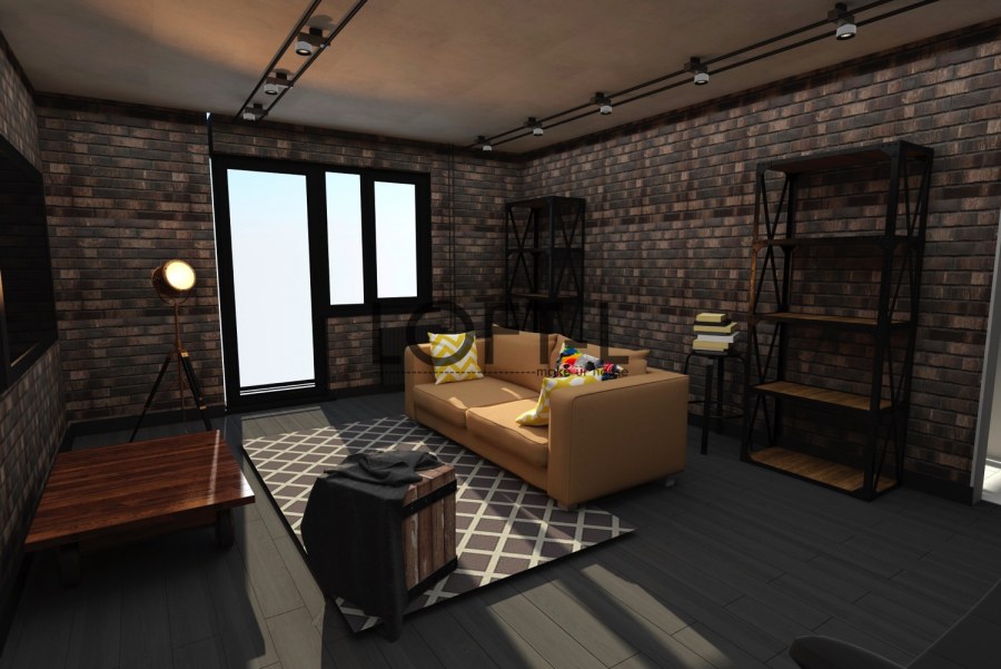 Комната в стиле лофт в МАЙНКРАФТЕ