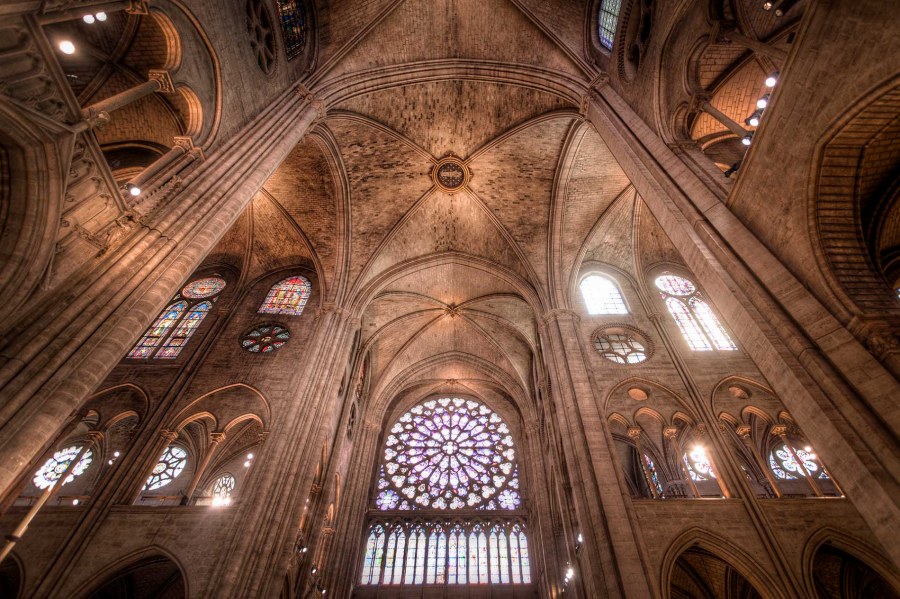 Собор Нотр дам де пари интерьер