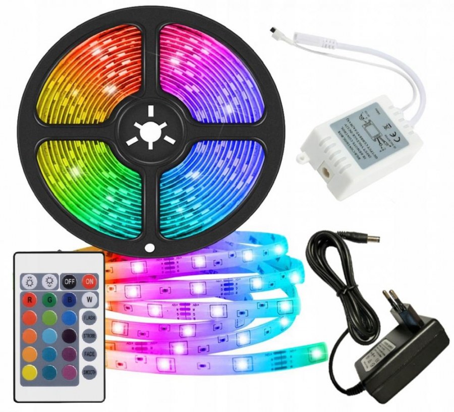 Комплект светодиодная лента led 3528 RGB