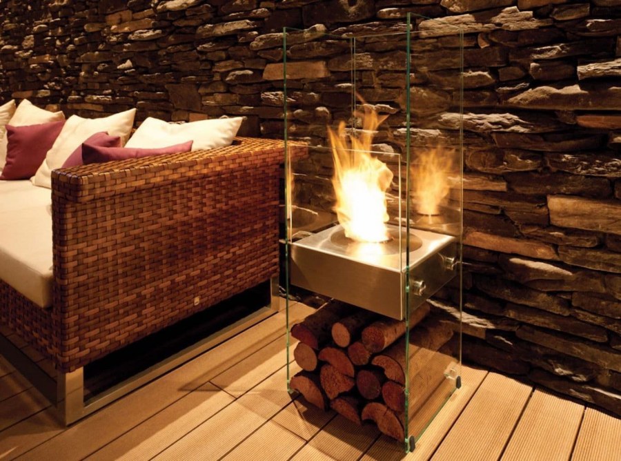 Огонь в интерьере