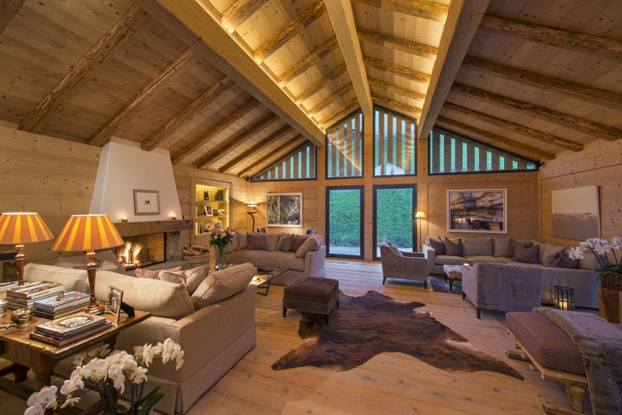 Шале стиль в интерьере Швейцария