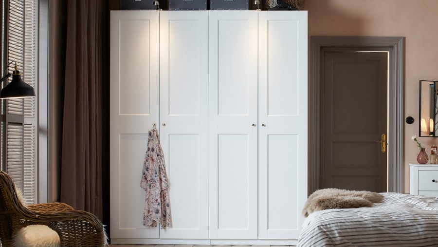 ПАКС гардероб, белый, БЕРГСБУ