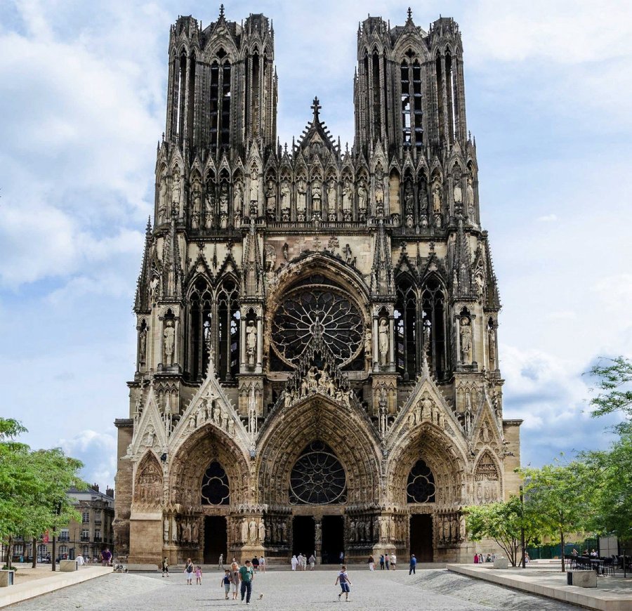 Средневековое искусство архитектура собор в Реймсе