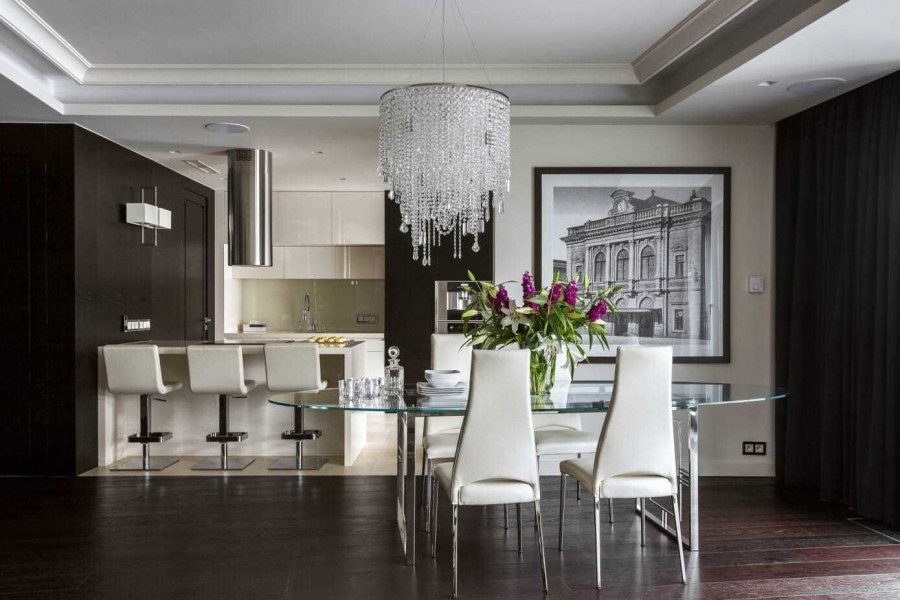 Кухни столовые в серо коричневом цвете