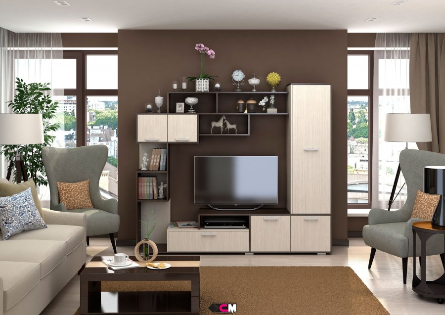 Гостиная капри белфорт венге