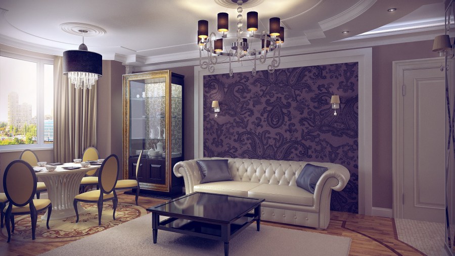 Гостиная Нео ар деко