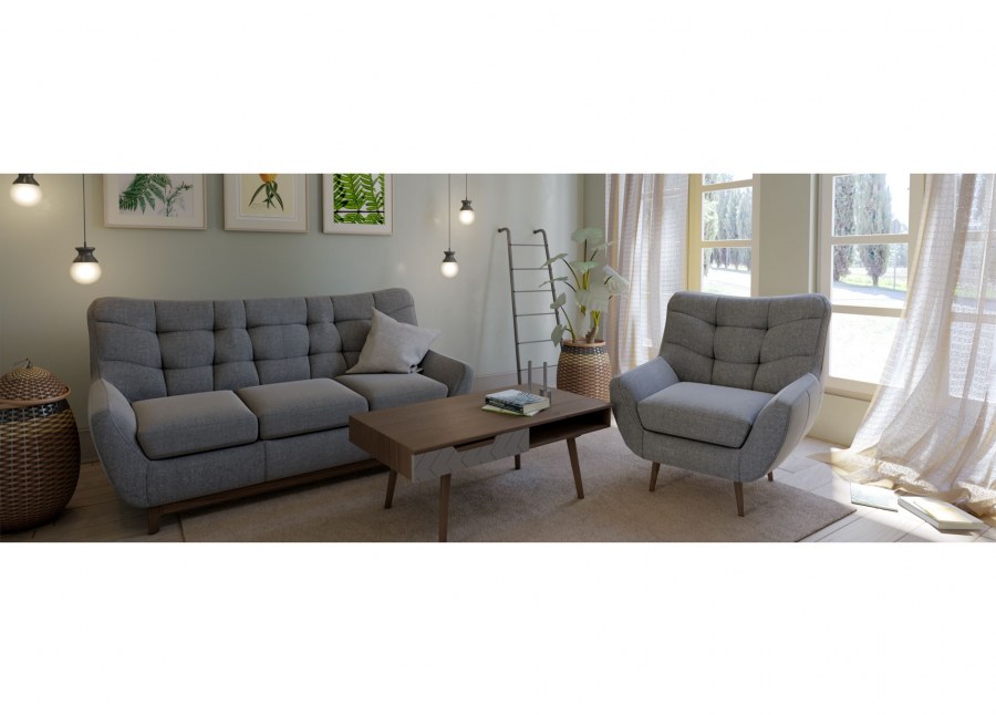 Диван раскладной Сканди Блю арт