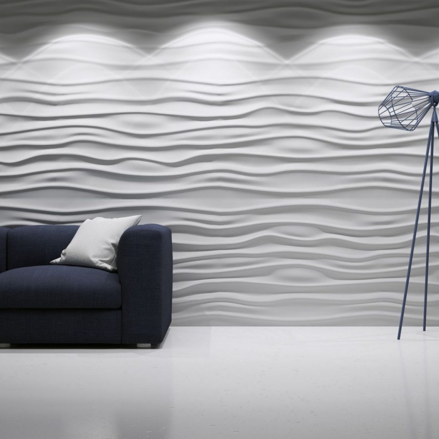 Декоративные панели на стену волна