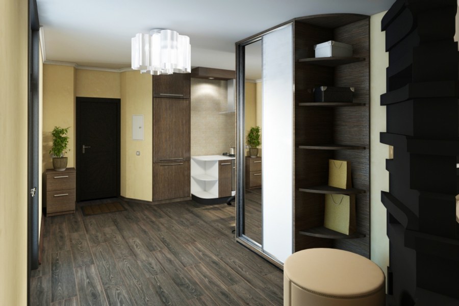 Экостиль в интерьере прихожей