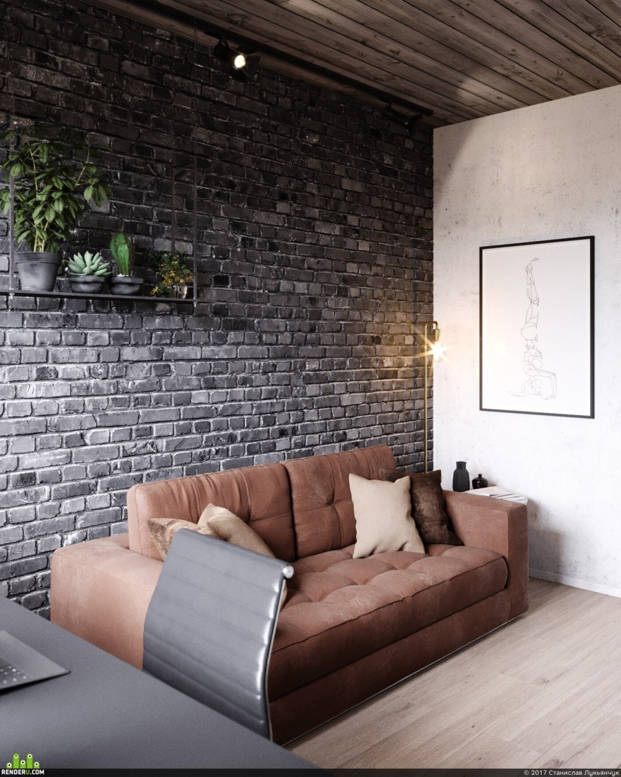 Квартира в стиле лофт