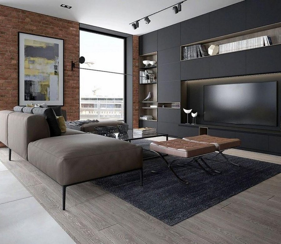 Кирпич в интерьере